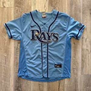 Nike Tampa Bay Rays Jersey Men’s Size 36 Small Wander Franco  Blue #5